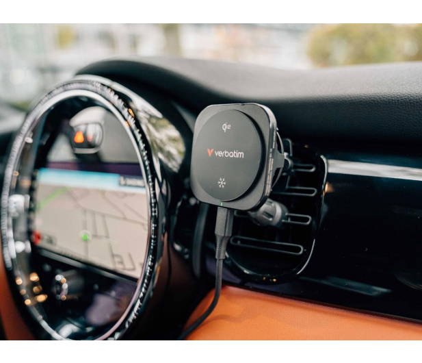 Verbatim Charge ´n´ Drive Qi2 Magnetic Wireless Car Charger - 1340211 - zdjęcie 7